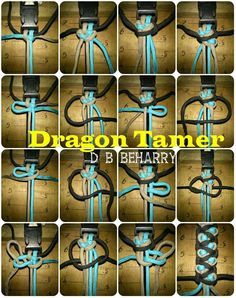 Dragon Tamer, Paracord Projects Diy, Paracord Bracelet Patterns, Paracord Braids, Cords Crafts, Paracord Bracelet Diy, Paracord Tutorial, Paracord Diy, Paracord Knots