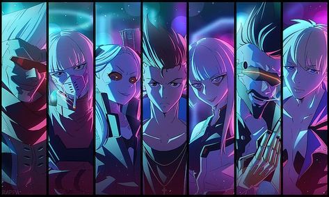 Fan Art Anime, Circus Characters, Arte Ninja, Cyberpunk Edgerunners, Cyberpunk Anime, Desktop Wallpaper Design, K Wallpaper, Arte Cyberpunk, Full Hd Wallpaper