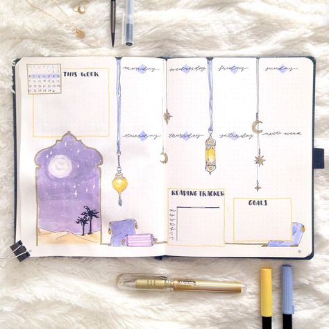 🇬🇧I'm trying out a different layout this week but I'm not sure if I like it.🌌 I do like how the door came out! Them Study Gram, Bullet Journal 2020, Bujo Planner, Bullet Journal Cover Ideas, Ramadan Activities, Bullet Journal Paper, Bullet Journal Mood, Bullet Journal Aesthetic, Bullet Journal Diy