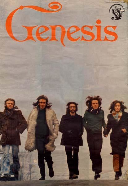 Genesis poster 1971 Tony Banks, Genesis Band, Steve Hackett, Mike Rutherford, Musica Salsa, Poster Rock, Peter Gabriel, Pochette Album, Musical Box