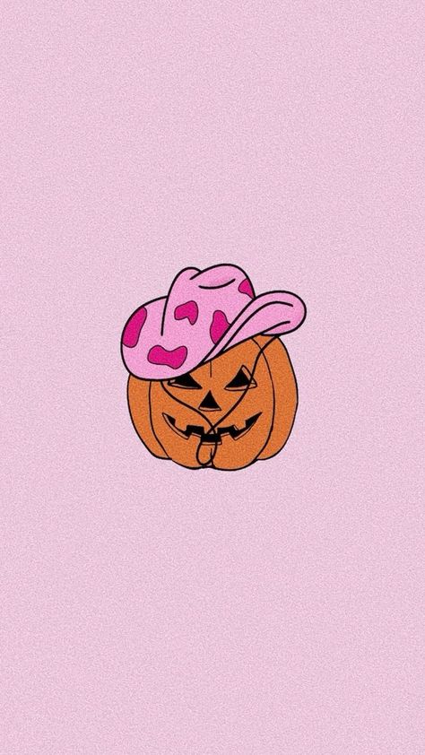 Pink Cowgirl Hats Aesthetic, Pink Background Halloween, Cute Wallpapers For October, Halloween Wallpaper For Apple Watch, Pumpkin Disco Ball Wallpaper, Halloween Wallpaper Apple Watch, Pink Aesthetic Wallpaper Halloween, Aesthetic Pink Halloween Wallpaper, Halloween Wallpaper Girly