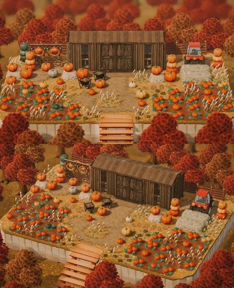 Acnh Fall Farmers Market, Animal Crossing Corn Maze, Animal Crossing Red Aesthetic, Acnh Fall Island Entrance, Acnh Fall Market, Fall Citycore Island Acnh, Acnh Residential Area Layout, Acnh Fall Space Fillers, Acnh Autumn Entrance