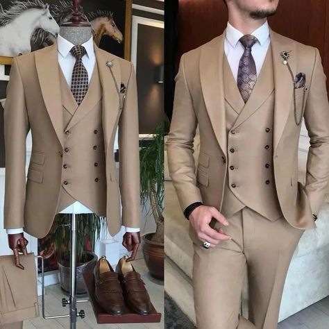 Custom Blazer, Wedding Dress Suit, Slim Fit Suit Men, Navy Blue Suit, Khaki Jacket, Groomsmen Suits, Slim Fit Suits, Custom Suit, Jacket Vest