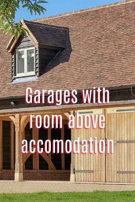 A look at converted garages and how you ca create a room above them to maximise space and create additional room in your home. Some gorgeous examples. Room Above Garage Ideas, Rooms Above Garage, Garage With Room Above, Room Over Garage, Room Above Garage, Oak Framed Buildings, Add A Room, Converted Garage, Tiny Room