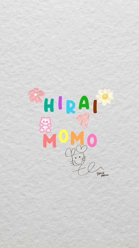 Kidcore Wallpaper, Twice Momo Wallpaper, Momo Wallpaper, Twice More & More, Momo Hirai, Twice Fanart, Korean Phrases, Twice Momo, It's A Secret