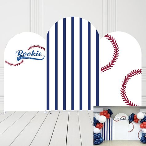 Party Arches, Baseball Baby Shower Decorations, Tablecloth Decorations, Table Cloth Decorations, Sports Birthday Party, Pure White Background, Arch Backdrop, Cover Boy, Sports Birthday