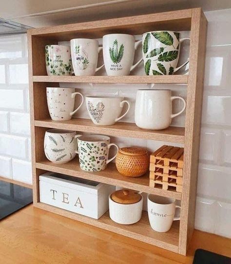 Kitchen Organisation, Coffee Bar Home, Decor Home Living Room, 인테리어 디자인, Home Decor Kitchen, Bars For Home, Home Decor Inspiration, Kitchen Organization, Home Living Room