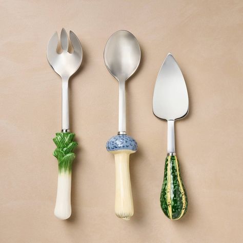 John Derian’s Cult-Favorite Thanksgiving Collab With Target Just Dropped Cool Silverware, Unique Silverware, Target Candle, Ceramic Handles, Kitchen Wear, Italian Party, Spoons And Forks, Hosting Thanksgiving, John Derian