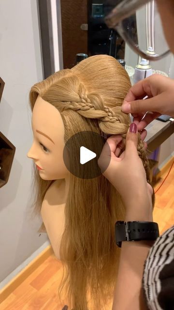 Braided Up Do Wedding, Elves Hairstyle, Back Braids Hairstyles, New Hairstyles For 2024, Curls For Prom, Braided Prom Hairstyles, Different Braid Hairstyles, Christmas Party Hair, Braid Hair Style