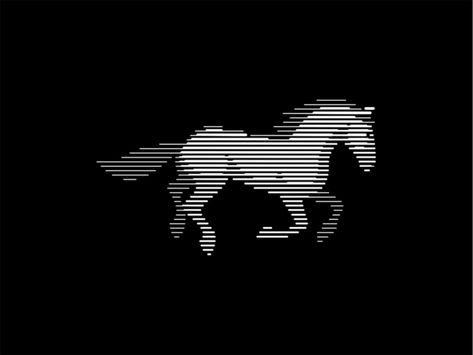 Line Art Horse by Lucian Radu on Dribbble Line Art Horse, Horse Images, Unicorn Logo, Horse Graphic, Faster Horses, Horse Heart, Ipad Drawings, Art Horse, Horse Logo