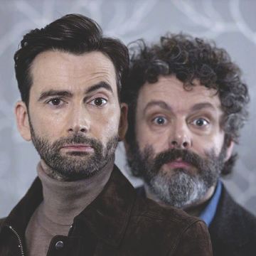 Aziraphale Michael Sheen, Michael Sheen Cute, Broadchurch Aesthetic, Staged David Tennant Michael Sheen, David Tennant Aesthetic, Young Michael Sheen, David Tennant Crowley, David Tennant Michael Sheen, Michael Sheen And David Tennant