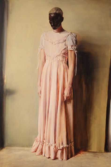 Michael Borremans:  The Angel   (2013) Michael Borremans, Dallas Museum Of Art, Detailed Paintings, The Angel, Old Art, Figure Painting, Contemporary Paintings, Portrait Painting, Art History