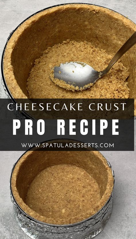 Homemade Cheesecake Crust, Cheesecake Base Recipe, Graham Cracker Cheesecake, Cheesecake Crust Recipe, Unbaked Cheesecake, Quick Cheesecake, Small Cheesecakes, Creme Brulee Desserts, Digestive Cookies