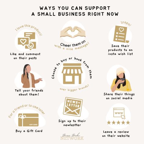 Ways you can support small business, small business Saturday Free Ways To Advertise Small Businesses, Small Business Encouragement, How To Support Small Business, Ways To Support Small Business, Small Business Day, Small Business Graphics, Opening A Small Business, Support Small Business Quotes, Success Aesthetic