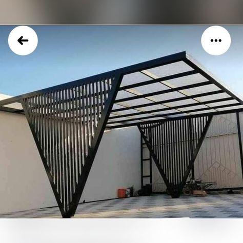 Car Porch Design, Rooftop Patio Design, Rooftop Terrace Design, Rooftop Design, Carport Designs, Modern Pergola, Mobile Home Porch, Rooftop Patio, Canopy Design