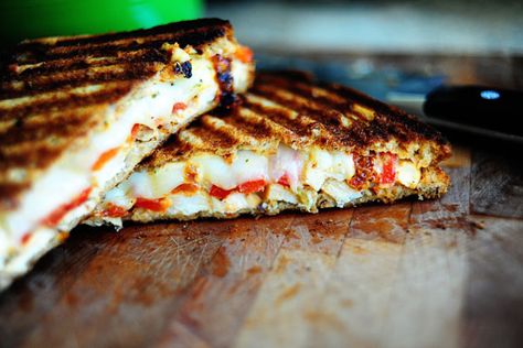 Roasted Red Pepper Panini, Sour Cream Noodle Bake, Chicken Panini, Panini Recipes, Grilled Cheese Sandwiches, Roasted Red Pepper, Beauty Diy, Roasted Peppers, The Pioneer Woman