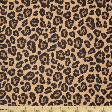 East Urban Home Ambesonne Leopard Print Fabric By The Yard, Pale Orange Background With Leopard Spots Illustration Exotic Fauna Pattern | Wayfair Pale Orange Background, Leopard Print Fabric, Scandinavian Traditional, Pale Orange, Bathroom Storage Organization, Home Decor Sale, Leopard Spots, Orange Background, Christmas Fabric