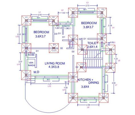 Foundation Plan House Foundation Plan, Church Building Plans, Foundation Engineering, Foundation Plan, 20x30 House Plans, Architecture Reference, Architecture Foundation, Bungalow Floor Plans, Building Foundation