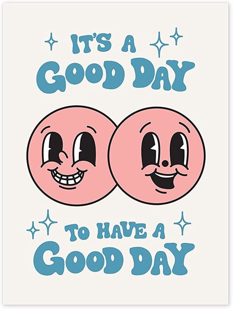 Retro Aesthetic Room Decor, Retro Aesthetic Room, Desain Merek, Cool Wall Decor, Grunge Room, Unique Poster, Retro Cartoons, Positive Quote, Have A Good Day