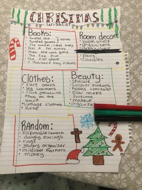 Natal, Things For A Christmas List, Cute Christmas List Templates, Christmas List Ideas Template, Ideas For A Christmas List, Xmas List Template, Xmas List Ideas Paper, How To Organize Your Christmas List, Christmas Wish List 11-12