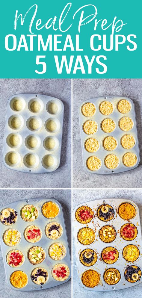 Blw Breakfast Meal Prep, Meal Prep Grab And Go, Grab And Go Meal Prep, Oatmeal Prep, Grab And Go Food, Atkins 40, Breakfast For Busy Mornings, Mealprep Breakfast, Detox Breakfast