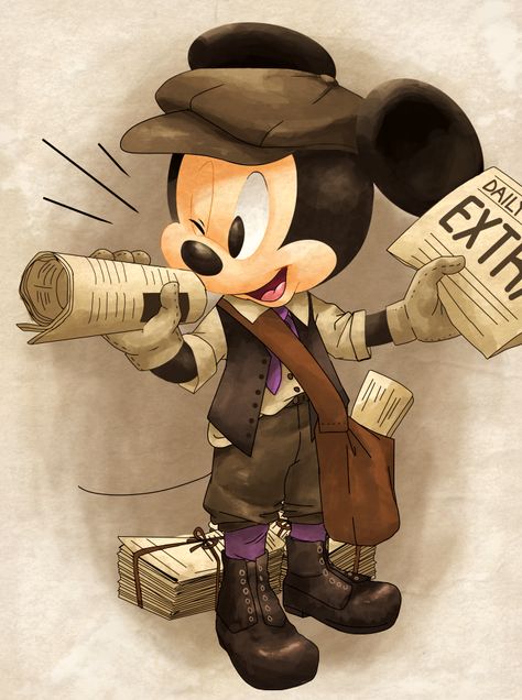 Scrapbook Disney, Paper Boy, Images Disney, Mickey Mouse Art, Mickey Mouse Wallpaper, Pinturas Disney, Mickey Mouse And Friends, Disney Fun, Disney And Dreamworks