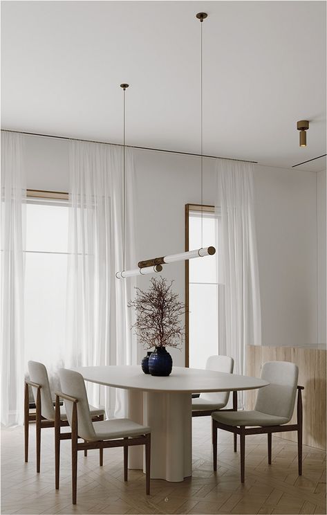 Minimal Dining Room, Small Table And Chairs, Modern Contemporary Dining, Dining Room Decor Modern, Neutral Dining Room, Dining Room Design Modern, Minimalist Dining Room, Dinning Room Design, Dining Room Ideas