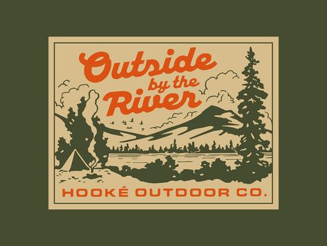 Hooke Fall/Winter Collection designed by Steve Wolf. Connect with them on Dribbble; the global community for designers and creative professionals. Hiking Club Logo, Fall Logo Design, Camping Graphic Design, Camping Branding, Camping Logo Design, Outdoor Graphic Design, Adventure Graphic Design, Outdoor Logo Design, Camping Font