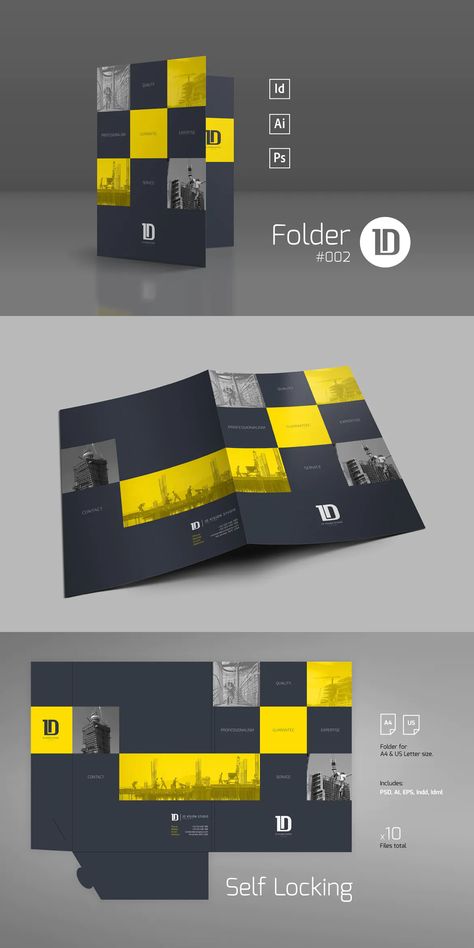 Presentation Folder Template AI, EPS, INDD, PSD Broshour Design, Company Folder Design, Folder Design Layout, Creative Folder Design, Business Folder Design, Folder Template Design, Corporate Folder Design, Folder Design Inspiration, Branded Folders