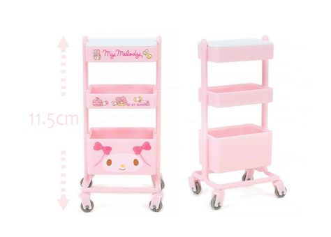 Super adorable Sanrio My Melody dollhouse miniature kitchen and room wagon/ trolley. The wheels work! You can move around and can also remove the box at each stage ♪ ♪ Main materials / raw materials- ABS resin Size approximately 5.8 x 4.5 x 11.3 cm Brand new with box. shipping included register air-mail with tracking number. thank you Kawaii, Sanrio Table Decor, My Melody Decor, My Melody Room Decor, Cutecore Room Decor, Sanriocore Room, Sanrio Themed Room, Sanrio Aesthetic Room, Sanrio Dollhouse