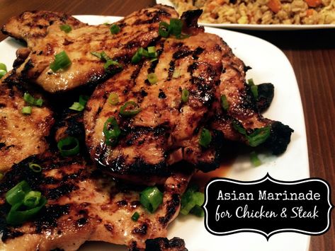 This Easy Asian Marinade is a cinch to put together and made up of ingredients we always have on hand in our pantry!  Minimum time and effort, maximum amount of flavor.  We love to serve it with fried rice!  I surprised my hubby with the Weber Grill last week that he has wanted for a … Chicken Steak Recipe, Asian Marinade For Chicken, Steak Marinades, Marinade Chicken, Asian Marinade, Marinade For Chicken, Recipes Grilling, Fajita Marinade, Grilled Chicken Marinade