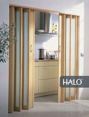 Beautiful Accordion door for a modern home #modern #accordion #hardware #specialty #custom explore specialtydoors.com Accordion Folding Doors, Modern Patio Doors, Folding Doors Interior, Accordion Doors, Sliding Folding Doors, Room Divider Doors, Folding Door, Door Design Modern, Sliding Barn Door Hardware