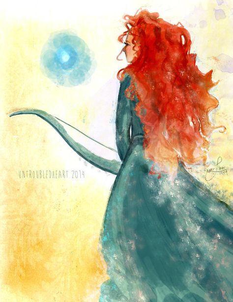 Disney World Facts, Disney Princess Merida, Walt Disney Princesses, I Am Brave, Official Disney Princesses, Princess Merida, Disney Brave, Merida Brave, Fancy Art