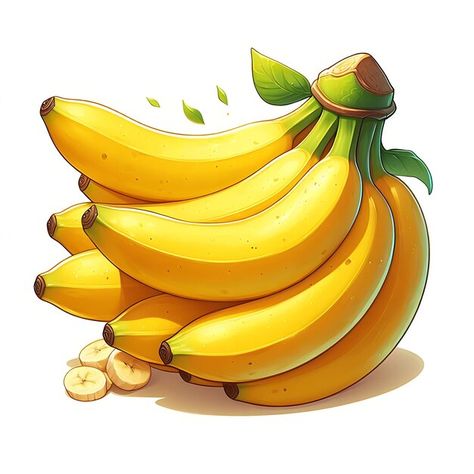 Photo bananas on a bright white backgrou... | Premium Photo #Freepik #photo Banana Fruit Image, Banana Image, Texture Packaging, Banana Png, Banana Picture, Grass Photoshop, Banana Cartoon, Healthy Food Pictures, Fruit Images