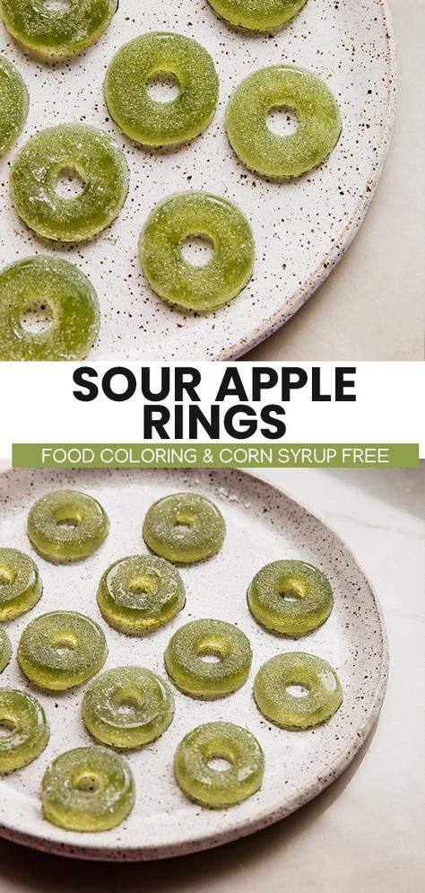 Diy Sweets, Homemade Fruit Snacks, Homemade Gummies, Unbound Wellness, Gummies Recipe, Healthy Candy, Apple Rings, Clean Snacks, Homemade Candy