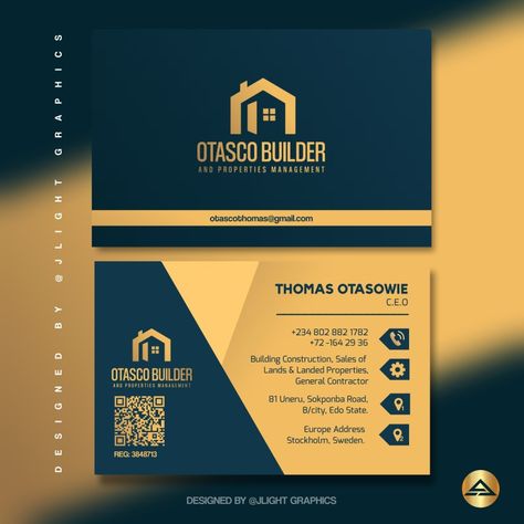 Complementary card for Estate Engineering Complementary Card Design, General Contractor, Building Construction, Property Management, Card Design, Nature Photography, Graphic Design, Photography, Quick Saves