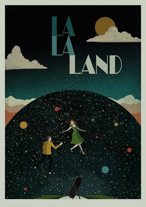 Complex Illustration, Land Movie, Nice Poster, Movie Illustration, City Of Stars, Beau Film, Motif Art Deco, Just For Me, Photo Montage