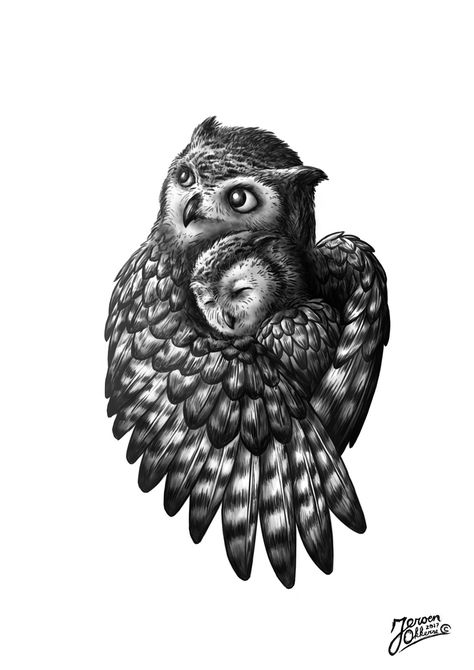 Owl Thigh Tattoos, Baby Owl Tattoos, Chest Tattoo Female Upper, Natur Tattoo Arm, Realistic Owl Tattoo, Owl Tattoo Sleeve, Owl Tattoo Drawings, Cute Owl Tattoo, Muster Tattoos