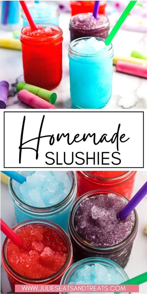 How To Make Slushies, Homemade Slushies, Slushie Recipe, Summer Snacks, Frozen Drinks, Kool Aid, Homemade Ice, Ice Cream Maker, Summer Treats