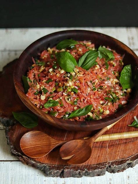 Pomelo Salad Vegetarian, Pomelo Salad Recipe, Pomello Salad, Pomelo Recipes, Indian Tapas, Pomelo Recipe, Chinese Salads, Pomelo Salad, Chinese Salad