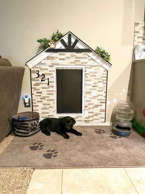 Dog Entrance Ideas, Doggie Door Ideas In Wall, Dog Door Ideas In Wall, Dog Doors For Large Dogs, Doggie Door Ideas, Wall Dog Door, Outdoor Dog Spaces, Dog Door Ideas, Reno House