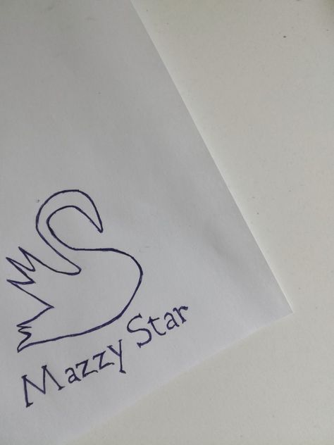 Mazzy Star Tattoo Ideas, Among My Swan Tattoo, Mazzy Star Logo, Mazzy Star Swan, Slowdive Tattoo, Mazzy Star Tattoo, Mazzy Star Among My Swan, Among My Swan, Swan Tattoo