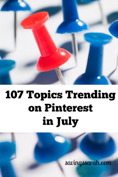 Want to know what is trending on Pinterest in July so you can tailor your pins accordingly? Check out these 107 popular topics on Pinterest this time of year. #pinterestmarketing #pinteresttips Trending On Pinterest, Hot Outside, Pinterest Strategy, Join Our Team, The Lifestyle, Financial Goals, Pinterest Marketing, Happy Monday, Blogging Tips