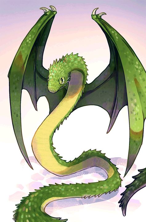 Winged Snake, Flying Snake, Snake Monster, Winged Serpent, Snake Dragon, Monster Artwork, Snake Drawing, Animal Illustration Art, Pet Dragon