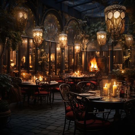 Dark Theme Restaurant, Vampire Restaurant, Gothic Tavern, Gothic Restaurant, Magical Restaurant, Victorian Restaurant, Gothic Bar, Dark Restaurant, Bakery Interior