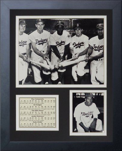 Legends Never Die Brooklyn Dodgers 50s Big Five Framed Photo Collage 11 by 14Inch * Continue to the product at the image link. (This is an affiliate link) Framed Memorabilia, Brooklyn Dodgers, Photo Presentation, Legends Never Die, Mosaic Frame, Framed Photo Collage, Sports Decorations, Photo Wall Collage, Unique Collectibles