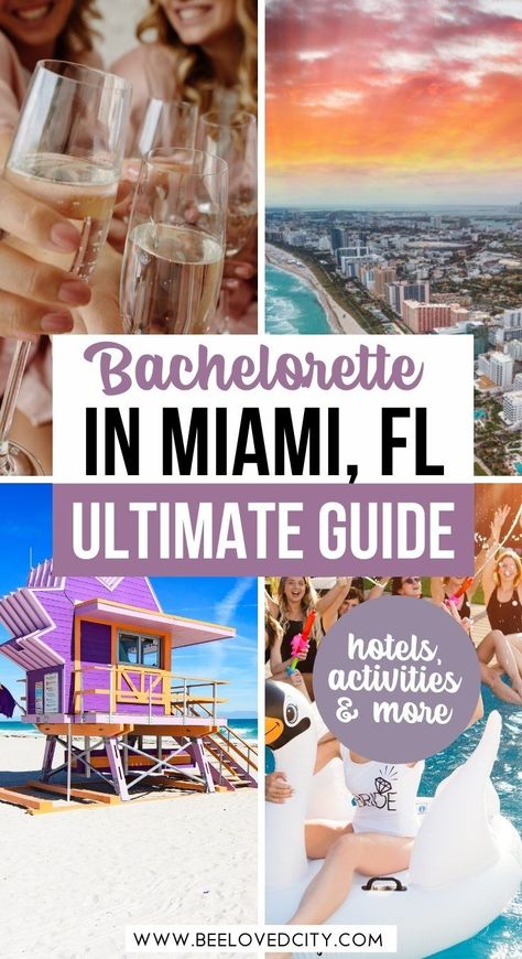 Miami Beach Bachelorette Party, Plan A Bachelorette Party, Bachelorette Miami, Flamingle Bachelorette, Miami Bachelorette, Miami Bachelorette Party, Bachelorette Inspo, Bachelorette Party Itinerary, Miami Party