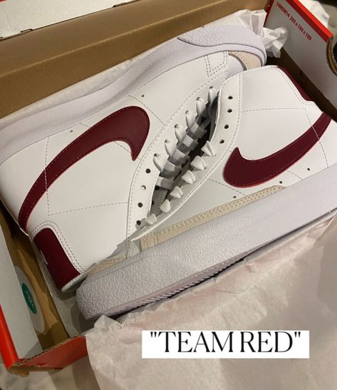 Nike Blazer Mid '77 Vintage curated on LTK Maroon Nike Blazers, Red Nike Blazer Outfit, Nike Blazer Mid 77 Red, Nike Blazer Mid 77 Colors, Red Blazers, Nike Blazers Outfit, Maroon Nike, Nike Blazer Low 77, Blazer Mid 77 Vintage