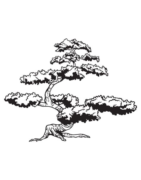 Japanese Bonsai Tree wall decal decor. Great Addition to your Asian theme home decor. By Stickerbrand. #344 Tree Tattoo Chest, Bonsai Tattoo, Bonsai Tree Tattoos, Tree Branch Tattoo, Japanese Bonsai Tree, Traditional Tattoo Inspiration, Bonsai Tree Types, Tree Doodle, Tattoo Themes