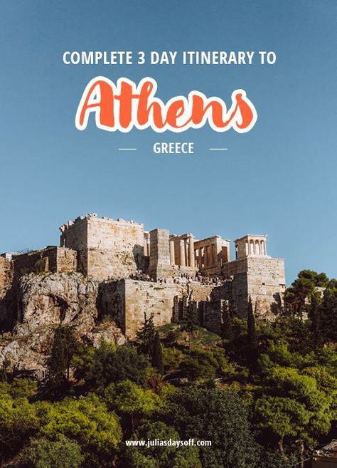 Wonder what to do in Athens in 3 days? Athens, Greece, is an urban, lively, and welcoming city often overlooked as a stopover on your way to a magical Greek island. However, the city quickly swept me off my feet with its countless great restaurants, impressive ancient monuments, enchanting colorful streets, and trendy cafés. Continue reading for my tips on how to best spend 3 days in Athens. Athens Greece, Day Off, Greek Island, Great Restaurants, Athens, First Time, Travel Guide, Greece, Monument